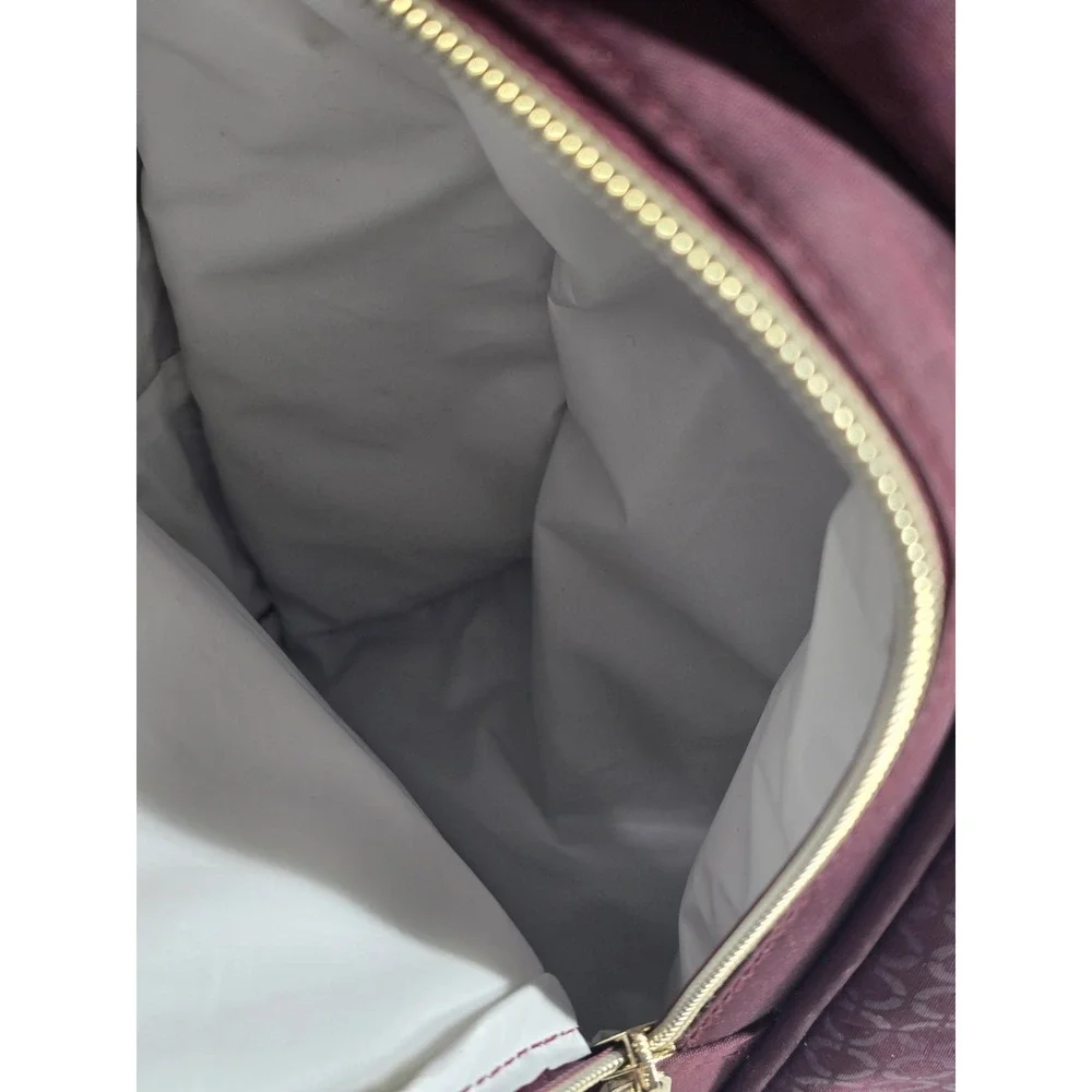 Fisher-Price Fastfinder Gemma Diaper Bag Backpack Burgundy Multi Pocket Baby Bag
